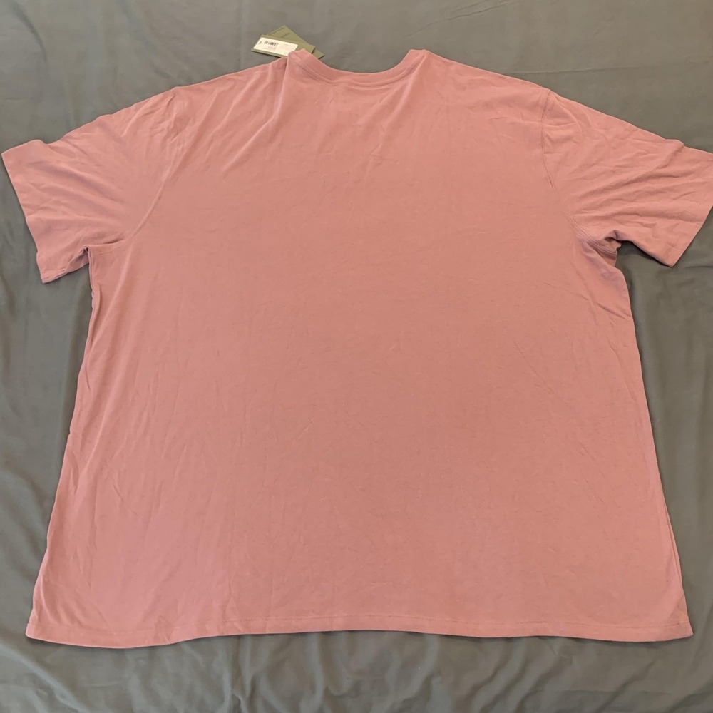 Goodfellow Shirt Mens 4XL Old Rose Every Wear Tee Pink Short Sleeve Casual Soft‎ - Picture 7 of 8